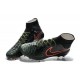 High Top Nike Magista Obra FG ACC Soccer Cleats Black Green Crimson