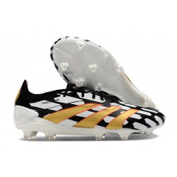 adidas Predator Elite FG Low Black White Gold
