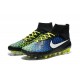 New Mens Nike Magista Obra FG Football Shoes Black Blue White