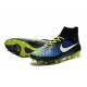 New Mens Nike Magista Obra FG Football Shoes Black Blue White