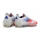 adidas F50 Elite FG Cleats Advancement - White Solar Red Lucid Blue