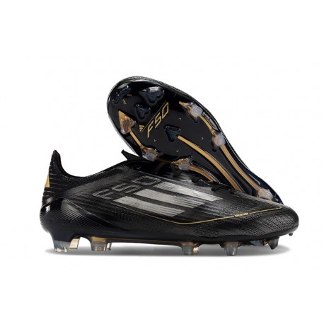 adidas F50 Elite FG Cleats Core Black Iron Met Gold Met