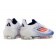 adidas F50 Elite FG Cleats White Blue Red