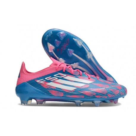 adidas F50 Elite FG Cleats Solar Blue Ftwr White Pink