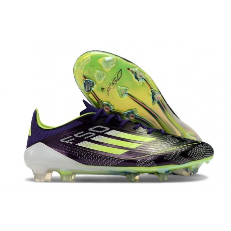 adidas F50 Elite FG Cleats Unity Purple White Lucid Lemon