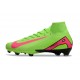 Nike Air Zoom Mercurial Superfly X Elite FG Green Pink