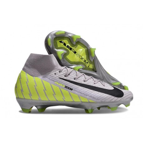 Nike Air Zoom Mercurial Superfly X Elite FG Gray Volt Black