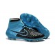 New Mens Nike Magista Obra FG Football Shoes Black Blue