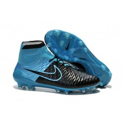 New Mens Nike Magista Obra FG Football Shoes Black Blue