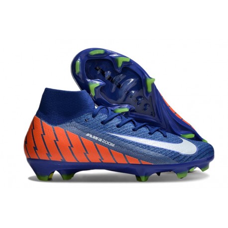 Nike Air Zoom Mercurial Superfly X Elite FG Blue Orange White
