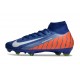 Nike Air Zoom Mercurial Superfly X Elite FG Blue Orange White