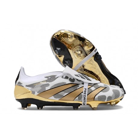 adidas Predator Elite Foldover Tongue FG Footwear White Core Black Gold Metallic Limited Edition