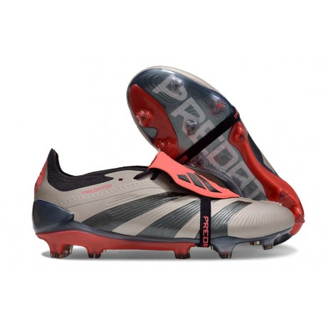adidas Predator Elite Foldover Tongue FG Vivid Horizon - Platin Metallic Aurora Black Turbo