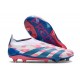 adidas Predator Elite Laceless FG Ftwr White Solar Blue Solar Pink