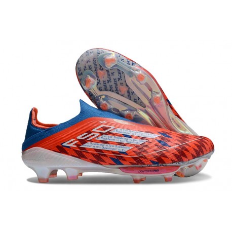 adidas F50 + FG LL Soccer Cleat Red Blue White