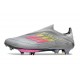 adidas F50 + FG LL Soccer Cleat Grey Pink Yellow