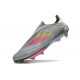 adidas F50 + FG LL Soccer Cleat Grey Pink Yellow