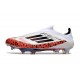 adidas F50 + FG LL Soccer Cleat White Red Black