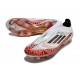 adidas F50 + FG LL Soccer Cleat White Red Black