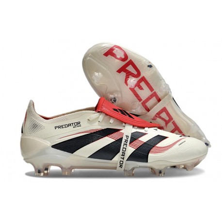 adidas 2025 Predator Elite FT FG Off White Core Black Pure Ruby