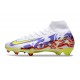 Nike Mercurial Superfly 10 Elite FG White Yellow Pueple Red