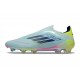 adidas F50 Elite Laceless FG Almost Blue Semi Lucid Blue Semi Solar Yellow