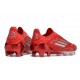 adidas F50 Elite Laceless FG Boot Red Silver