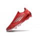 adidas F50 Elite Laceless FG Boot Red Silver