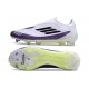adidas F50 Elite Laceless FG Boot X MESSI Ftwr White Core Black Unity Purple