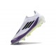adidas F50 Elite Laceless FG Boot X MESSI Ftwr White Core Black Unity Purple