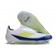 adidas F50 Elite Laceless FG Boot White Blue Volt