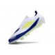 adidas F50 Elite Laceless FG Boot White Blue Volt