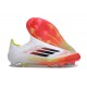 adidas F50 Elite Laceless FG Boot White Black Solar Yellow