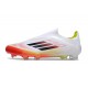 adidas F50 Elite Laceless FG Boot White Black Solar Yellow