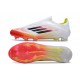 adidas F50 Elite Laceless FG Boot White Black Solar Yellow