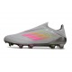 adidas F50 Elite Laceless FG Boot Gray Pink