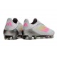 adidas F50 Elite Laceless FG Boot Gray Pink