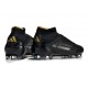 adidas F50 Elite Mid Cut FG Core Black Iron Met Gold Met