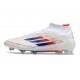 adidas F50 Elite Mid Cut FG Ftwr White Lucid Blue Solar Red