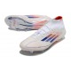 adidas F50 Elite Mid Cut FG Ftwr White Lucid Blue Solar Red