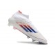 adidas F50 Elite Mid Cut FG Ftwr White Lucid Blue Solar Red