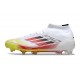 adidas F50 Elite Mid Cut FG White Lucid Red Solar Yellow