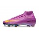 Nike Zoom Mercurial Superfly X Elite FG Purple Yellow