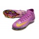 Nike Zoom Mercurial Superfly X Elite FG Purple Yellow