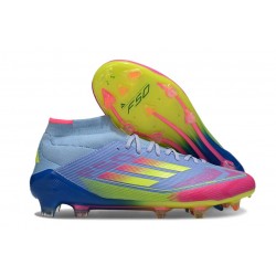 adidas F50 Elite Mid Cut FG Celestial Victory - Blue Fusion Lucid Lemon Lucid Pink