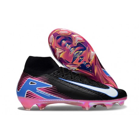 Nike Zoom Mercurial Superfly X Elite FG Black White Pink Blue