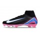 Nike Zoom Mercurial Superfly X Elite FG Black White Pink Blue