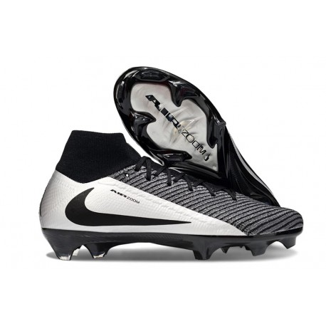 Nike Zoom Mercurial Superfly X Elite FG Black Silver