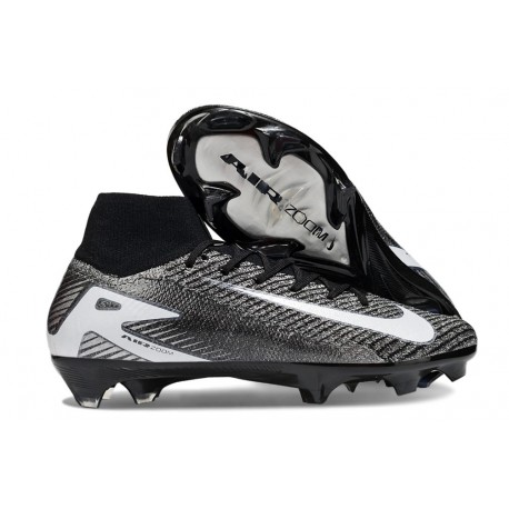 Nike Zoom Mercurial Superfly X Elite FG Black White