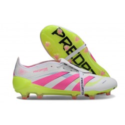 adidas 2025 Predator Elite FT FG White Lucid Pink Lucid Lemon